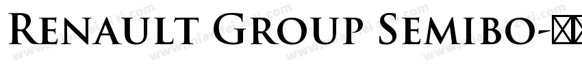 Renault Group Semibo字体转换